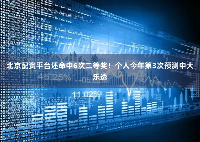 北京配资平台还命中6次二等奖！个人今年第3次预测中大乐透