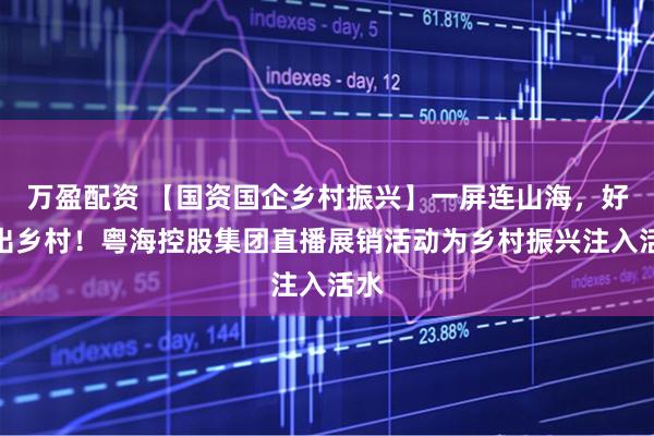 万盈配资 【国资国企乡村振兴】一屏连山海，好物出乡村！粤海控股集团直播展销活动为乡村振兴注入活水